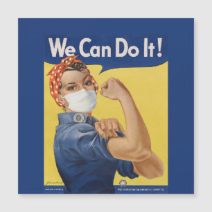 Carte Magnétique Rosie The Riveter Dit : "On Peut Le Faire !"