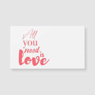 Carte Magnétique Rouge, design graphique urbain "Tout ce dont vous 