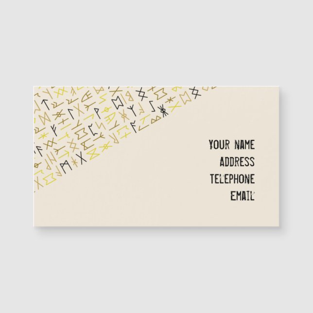 Carte Magnétique Runes (Devant)