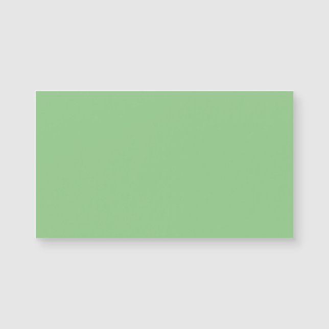 Carte Magnétique Sage #93CC8A, Argile Ash (Devant)