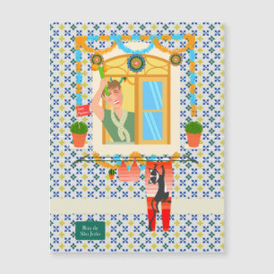 Carte Magnétique Saint John Portugais Festa Voisin