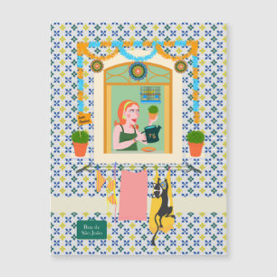 Carte Magnétique Saint John Portugais Festa Voisin