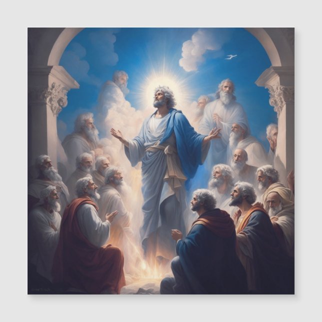 Carte Magnétique Saint Pierre parmi ses disciples (Devant)