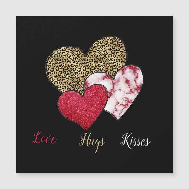 Carte Magnétique Saint-Valentin (Devant)