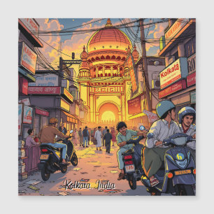 Carte Magnétique Salut de l'Inde   Kolkata