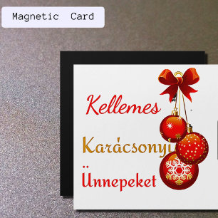Carte Magnétique Salutations de Noël hongrois