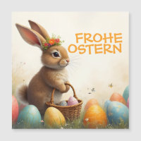 Salutations printanières du lapin de Pâques