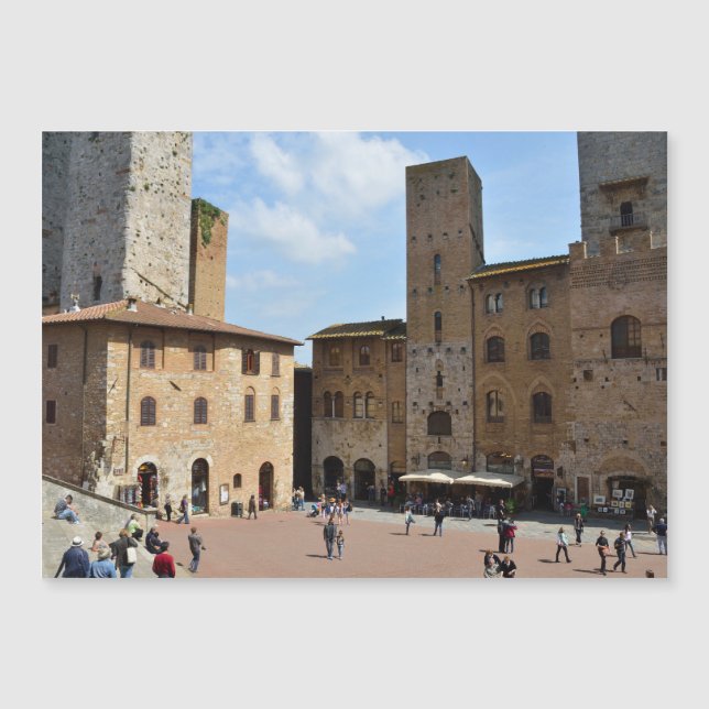 Carte Magnétique San Gimignano, Italie (Devant)