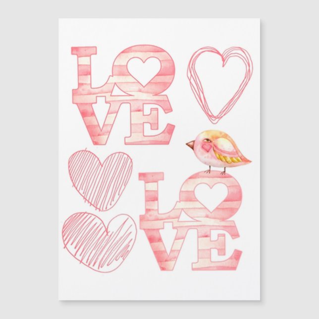 Carte Magnétique San Valentín (Devant)