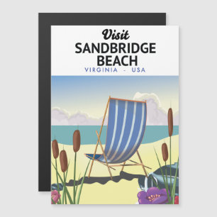 Carte Magnétique Sandbridge Beach Virginia USA,
