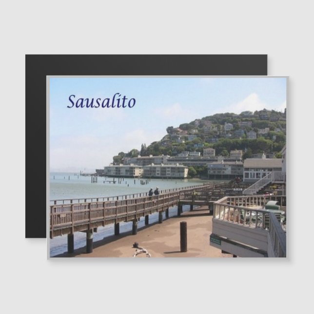 Carte Magnétique Sausalito - États-Unis - (Devant / Derrière)