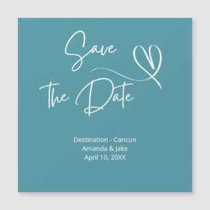 Carte Magnétique Sauver la date de mariage de destination