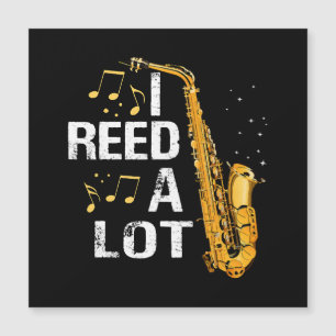 Carte Magnétique Saxophone drôle