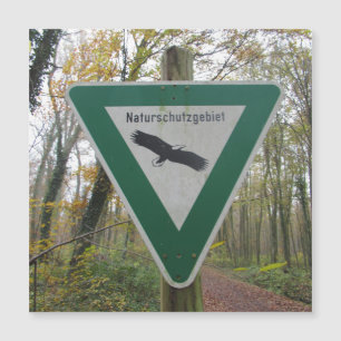 Carte Magnétique Schild Naturschutzgebiet