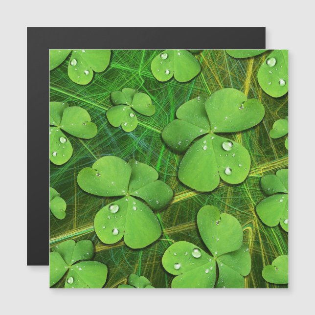 Carte Magnétique Shamrock vert St Patrick iPhone 5 Coque-Mate (Devant / Derrière)