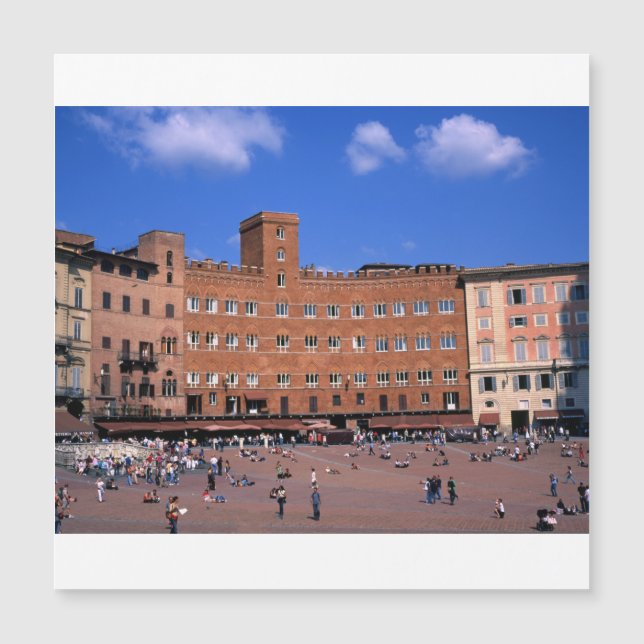 Carte Magnétique Sienne Toscane Italie (Devant)