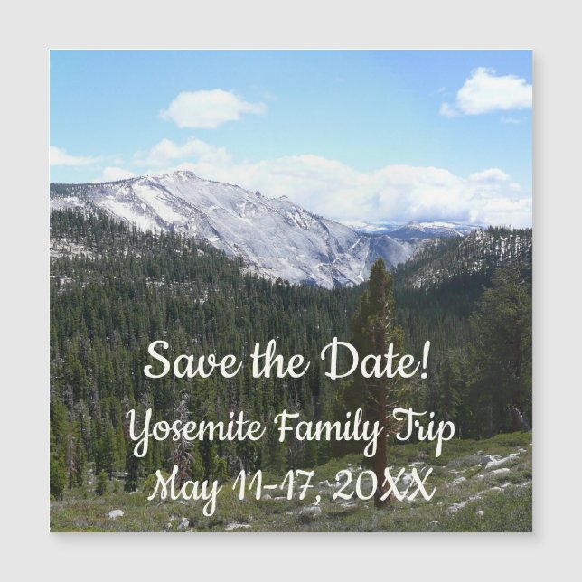 Carte Magnétique Sierra Nevada Mountains II de Yosemite (Devant)