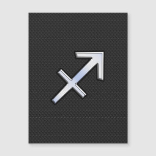 Carte Magnétique Signe du zodiaque Sagittaire moderne sur peau de s