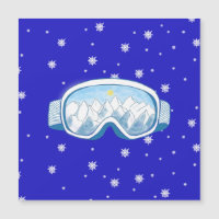 Ski Goggles avec réflexion de montagne