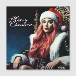 Carte Magnétique Soeur la plus chaude de père Noël - Merry Xmas 031