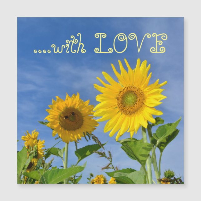 Carte Magnétique Sonnenblumen für Dich ... (Devant)