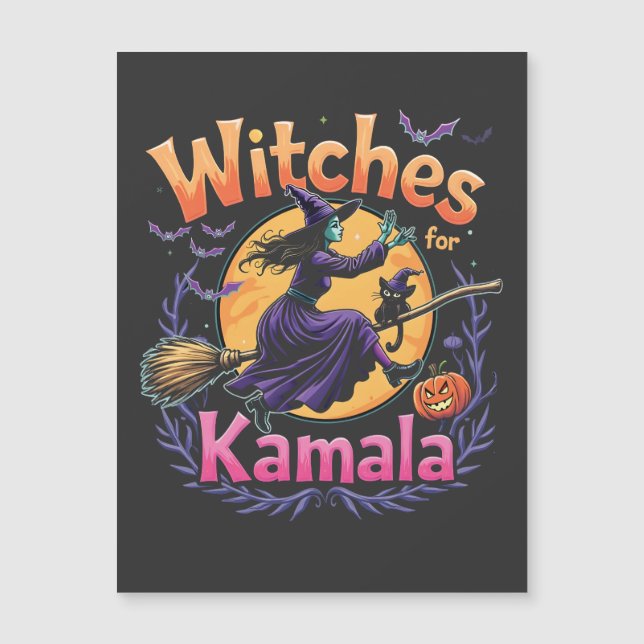 Carte Magnétique Sorcières pour Kamala Dame Chienne sans Enfants Ha (Devant)