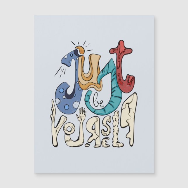 Carte Magnétique Soyez Audacieux, Sois Toi : Soyez Simplement Toi-M (Devant)