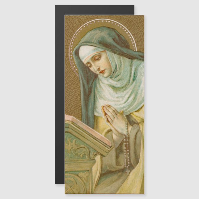 Carte magnétique St. Mary Magdalene de Pazzi (JM 4 (Devant / Derrière)
