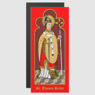 Carte Magnétique St. Thomas Becket avec épée (M 033; Colorisé)