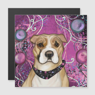 CARTE MAGNÉTIQUE STAFFORDSHIRE TERRIER AMÉRICAIN            