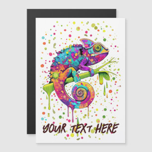 Carte Magnétique Style d'aquarelle des teintures Chameleon