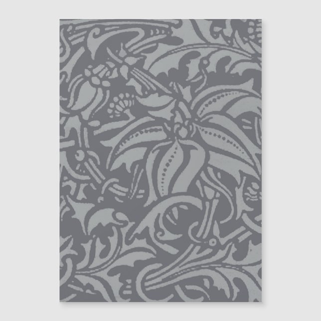 Carte Magnétique Style Scottish Thistle Knot William Morris (Devant)