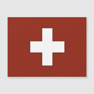 Carte Magnétique Suisse - Drapeau suisse -
