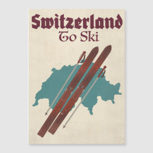 Carte Magnétique Suisse Pour Skier