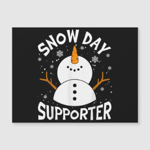Carte Magnétique Supporter Jour de neige Flamme de neige Funny Ense