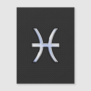 Carte Magnétique Symbole de pêche sur le serpent noir style peau