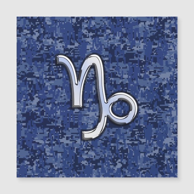Carte Magnétique SYMBOLE Zodiaque Capricorne Camouflage numérique b (Devant)