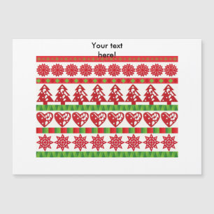 Carte Magnétique Symboles de Noël