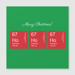 Carte Magnétique Tableau périodique personnalisable rouge et vert H