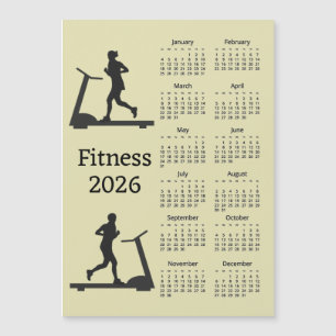 Carte Magnétique Tapis roulant de fitness Calendrier magnétique 202