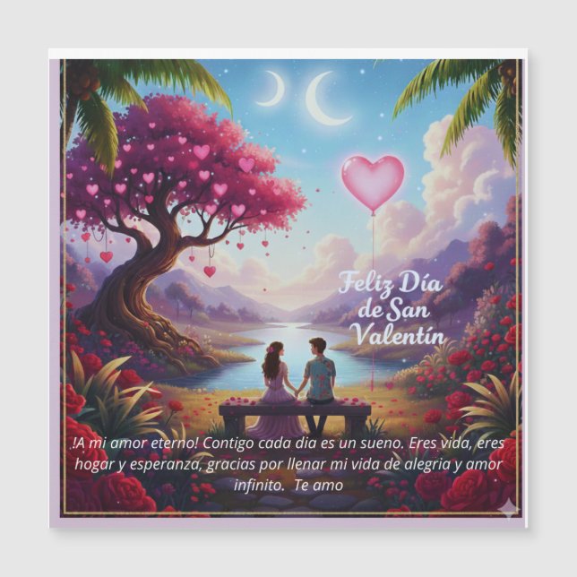 Carte Magnétique Tarjeta de Amor (Devant)