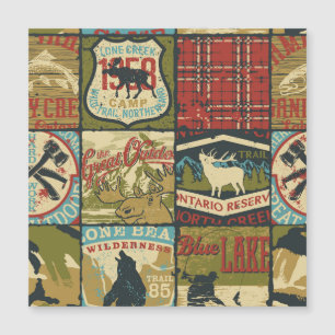 Carte Magnétique Territoires du Nord-Ouest Aventure : Patchwork sym