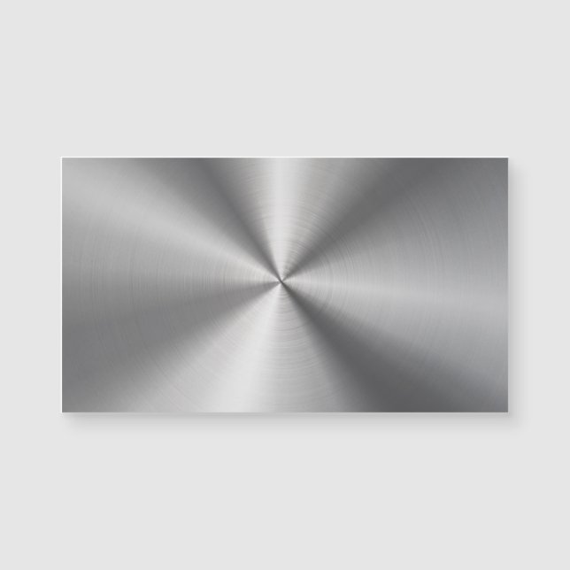 Carte Magnétique Texture radiale métallique personnalisée (Devant)