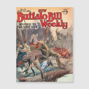 Carte Magnétique The New Buffalo Bill Weekly n° 71 1914