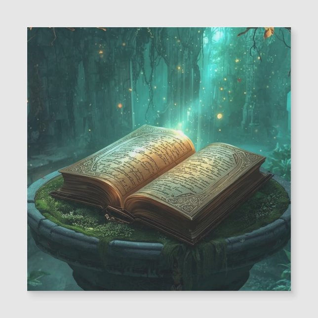 Carte Magnétique The Sacred Book of Moss and Magic (Devant)