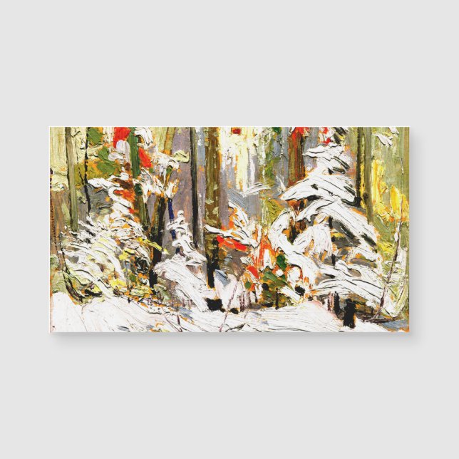 Carte Magnétique Thomson - Bois intérieur, hiver (Devant)