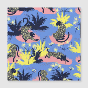 Carte Magnétique Tigre géométrique, léopard : motif pour enfants.