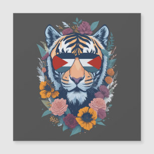 Carte Magnétique Tigre palestinien - Palestine FLAG