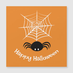 Carte Magnétique Toile d'araignée Halloween 