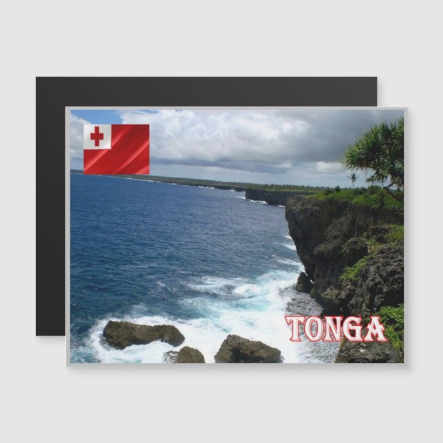 Carte Magnétique Tonga - Littoral - (Devant / Derrière)